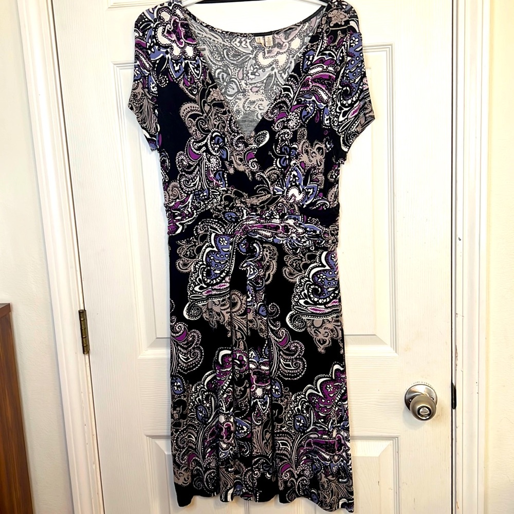 Black paisley dress